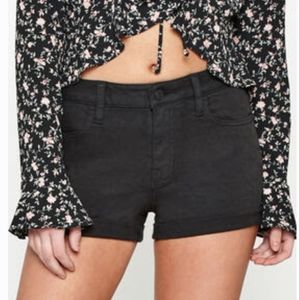 Pacsun Eclipse Black Super Stretch Denim Shorts